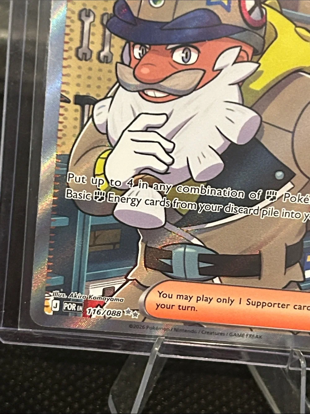 Pokemon Tarragon 116/088 Full Art Trainer Holo from the Perfect Order Set M/NM
